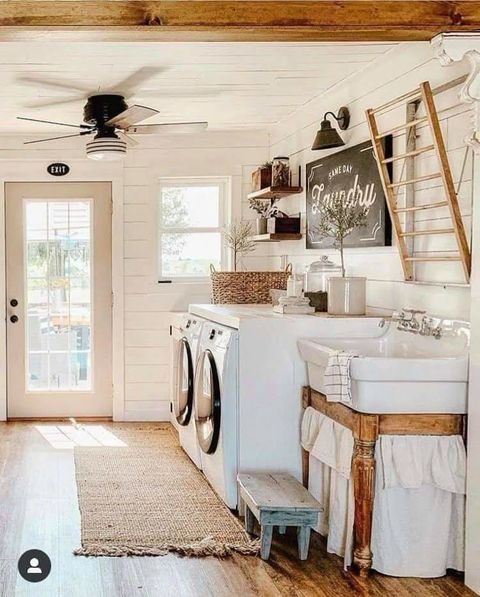 Pin By Alma L Fuentes On A Touch Of Country | Laundry Room Inspiration ... throughout Room Of The Day: The Laundry Room No One Wants To Leave