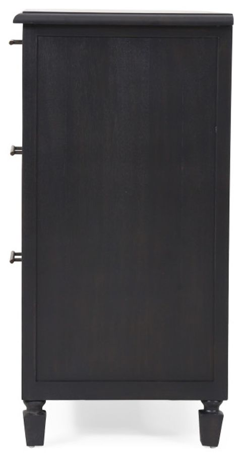 Pollards Rustic Acacia Wood And Cane 3 Drawer Dresser, Dark Gray ... for Styling Tips for Your Pollards Rustic Acacia Wood and Cane 3 Drawer Dresser