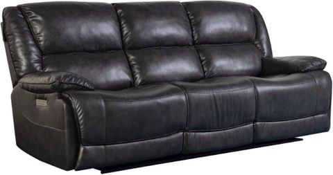 Porter Designs Ennis Triple Power Reclining Sofa In Black | 1Stopbedrooms intended for What to Expect from the Porter Designs Ennis Reclining Sofa