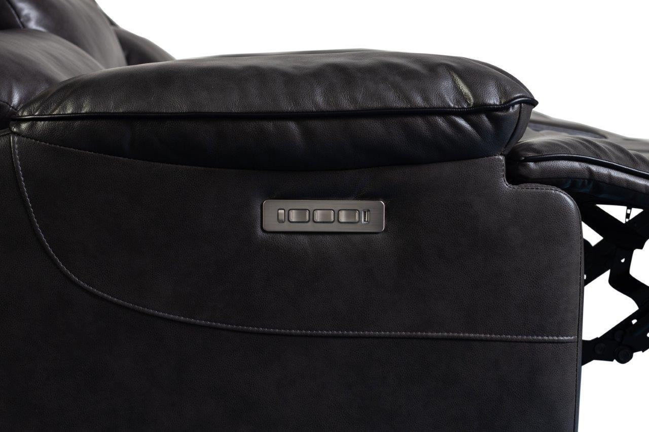 Porter Designs Ennis Triple Power Reclining Sofa In Black | 1Stopbedrooms with regard to What to Expect from the Porter Designs Ennis Reclining Sofa