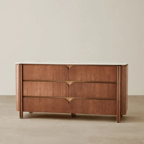 Portobello Toffee Brown Ash Veneer Dresser - Pandora Brown Sintered ... intended for The Revolutionary Approach of Duarte Dresser and Ash Brown in Transforming Business Narratives