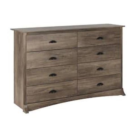 Prepac Milo Mid Century Modern 6-Drawer Drifted Gray/White Dresser 33 ... with regard to Finding the Perfect Mid-Century Dresser A Guide to Drifted Gray and 6 Drawers