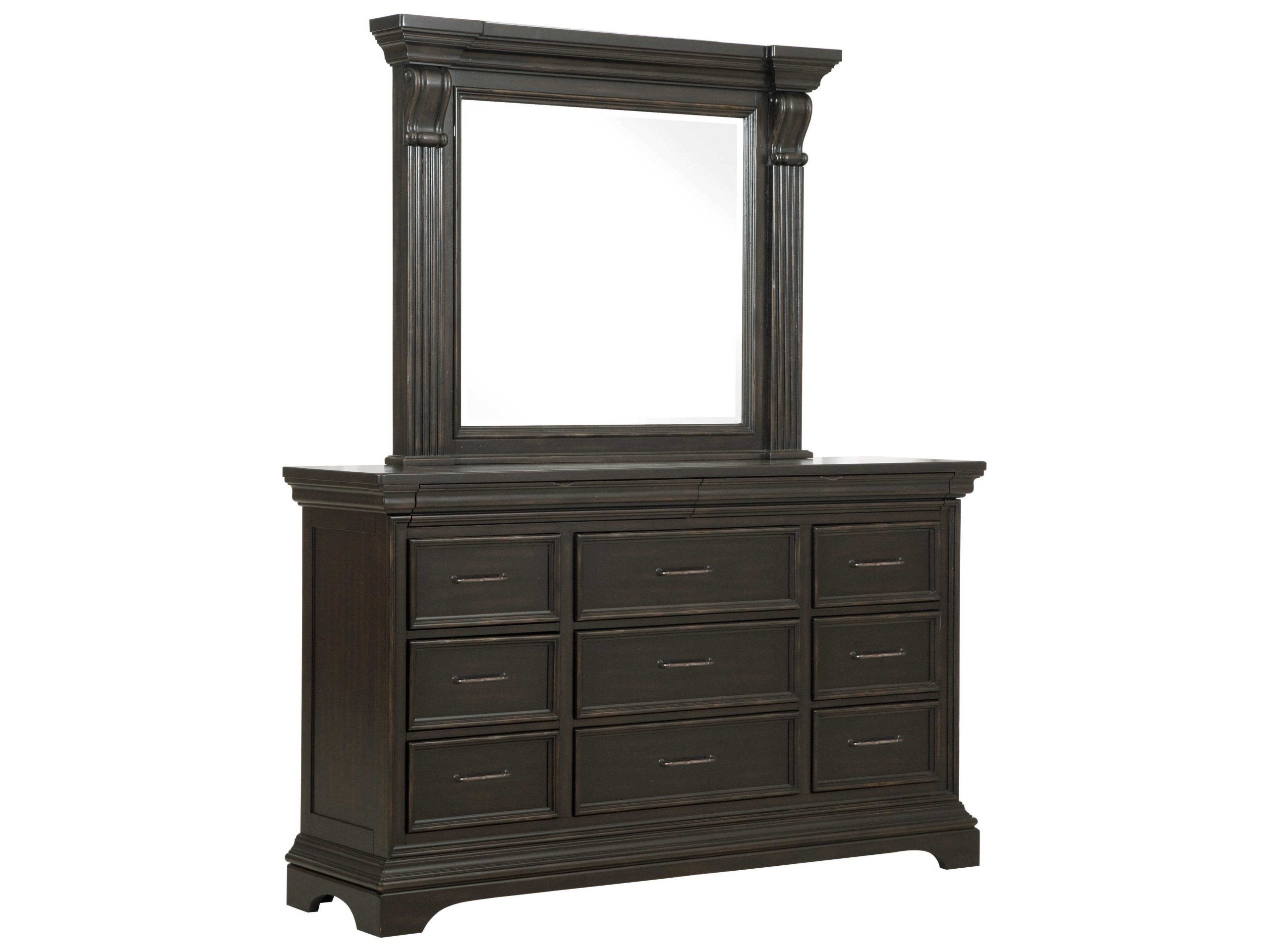 Pulaski Caldwell 11-Drawers Acacia Wood Dresser | Pup012100 within Pulaski Caldwell Dresser, Dark Wood