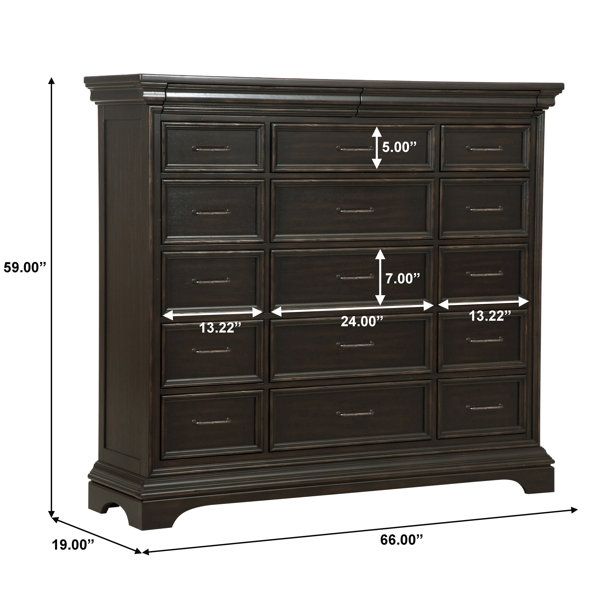 Pulaski Caldwell 17 Drawer Dresser &amp; Reviews | Wayfair within Understanding the Legacy of Pulaski Caldwell Dresser in Fine Furniture Making