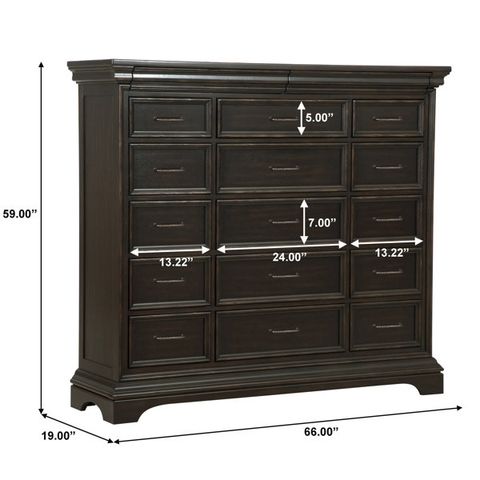 Pulaski Caldwell 17 Drawer Dresser & Reviews | Wayfair within Understanding the Legacy of Pulaski Caldwell Dresser in Fine Furniture Making