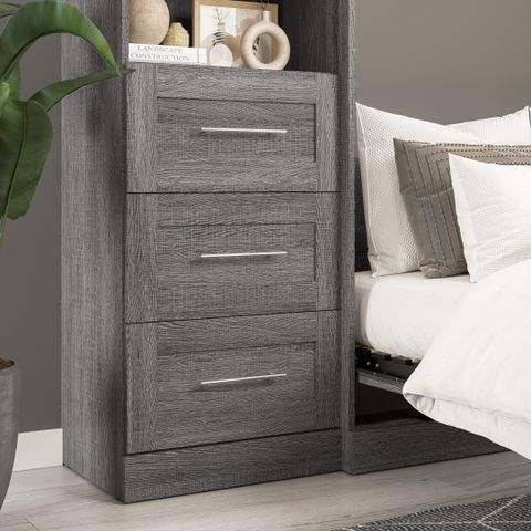 Pur 3 Drawer Set For Pur 36W Closet Organizer | Bestar inside Bestar Pur 3 Drawer Set For Pur 36W Closet Organizer White