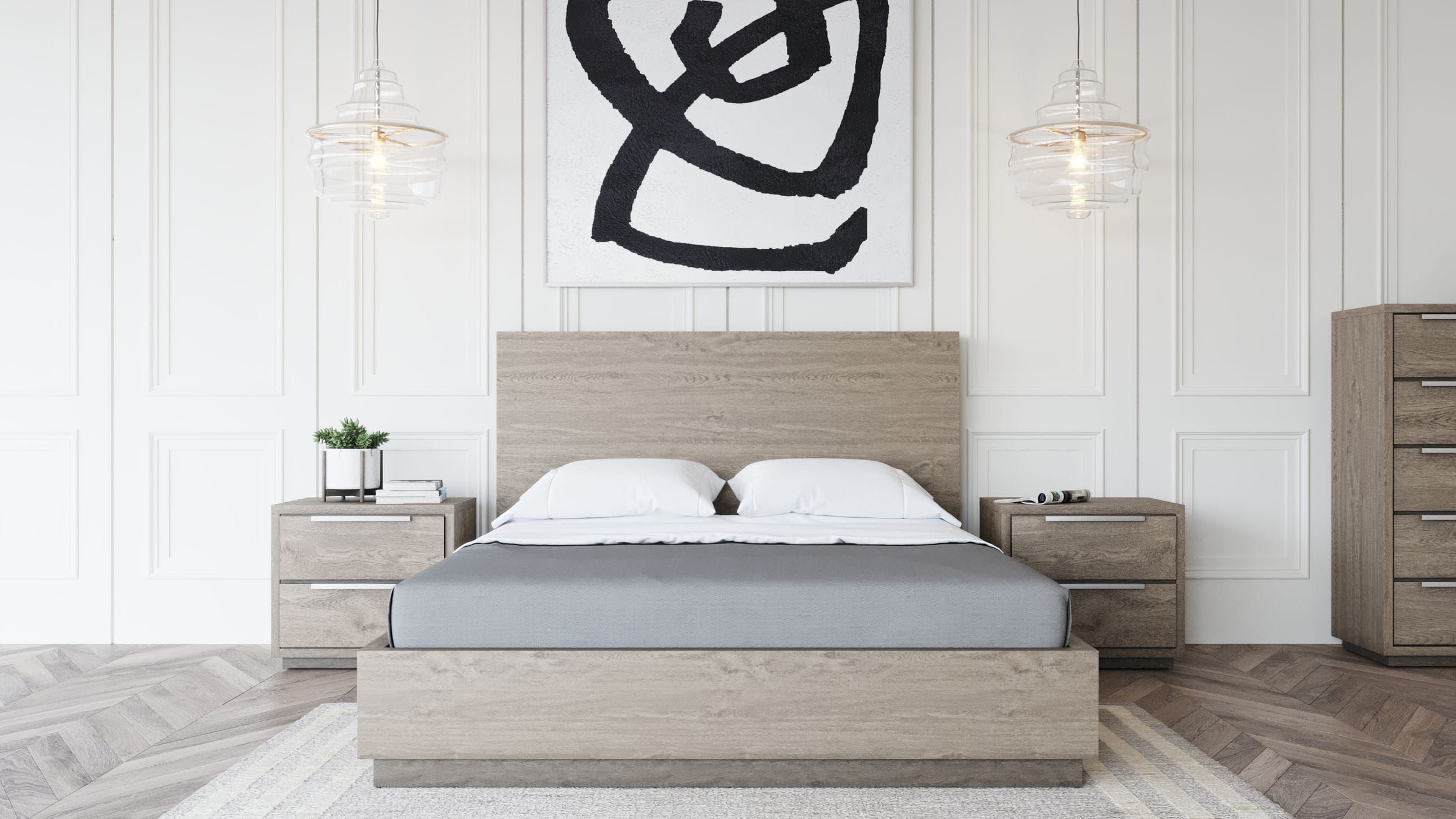 Queen Modrest Samson – Contemporary Grey &amp; Silver Bedroom Set – Atlas Furniture Imports in A User's Perspective Insights into Living with the Modrest Samson Chest