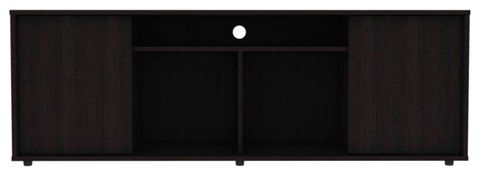 Redding Tv Stand For Tvs Up To 65" With 2 Cabinets And 3 Shelves, Black ... for Redding Tv Stand For Tvs Up To 65" With 2 Cabinets And 3 Shelves, Black
