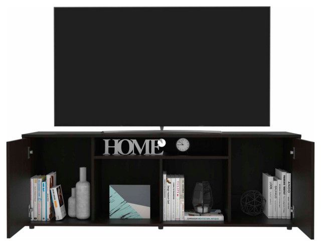 Understanding the Design Benefits of the Black Redding TV Stand with Ample Shelving