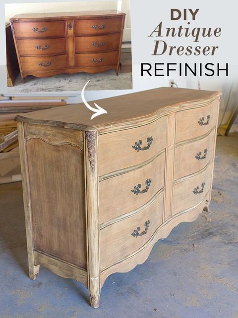 Refurbishing A Dresser With A Natural Wood Finish - Jenna Sue Design ... with regard to Jenna 7-Drawer Solid Wood Dresser, Natural Finish