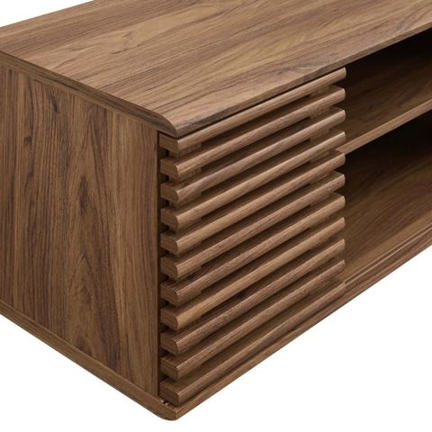 Render 46" Wall-Mount Media Console Tv Stand In Walnut By Modway ... intended for Render 46 Wall-Mount Media Console Tv Stand