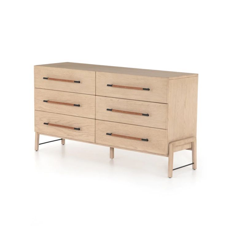 Rosedale 6 Drawer Dresser - Yucca Oak | Drawers, 6 Drawer Dresser ... regarding Rosedale 6 Drawer Dresser, Yucca Oak Veneer
