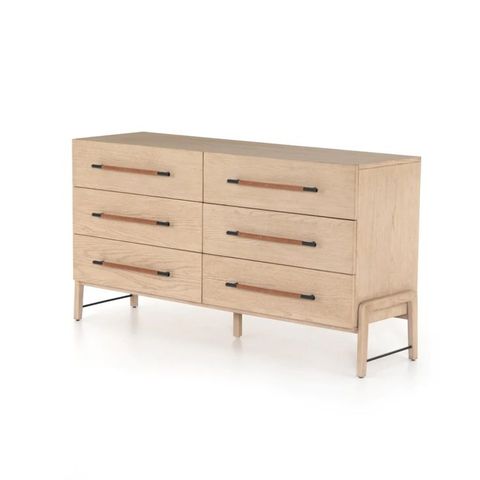 Rosedale 6 Drawer Dresser - Yucca Oak | Drawers, 6 Drawer Dresser ... regarding Rosedale 6 Drawer Dresser, Yucca Oak Veneer