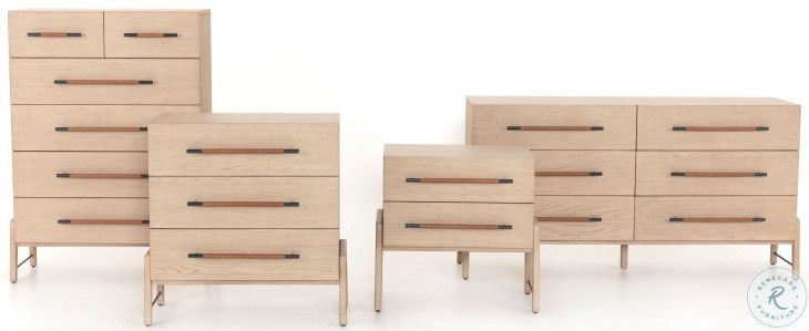 Rosedale Yucca Oak 6 Drawer Dresser From Four Hands | Coleman Furniture inside Rosedale 6 Drawer Dresser, Yucca Oak Veneer