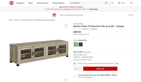 Sachin 4 Door Tv Stand , Like New/Open Box - Rio Grande Trade inside The Sachin TV Stand A Deep Dive into Engineered Wood Durability