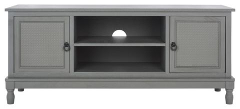 Safavieh Haines 2 Door 1 Shelf Media Stand, #N/A - French Country ... inside Safavieh Cielle 2 Door Media Stand, Distressed Black/Natural