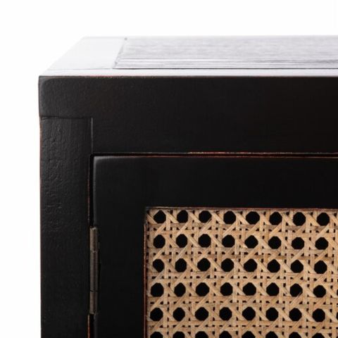 Safavieh Karel 2-Door Media Stand Black / Natural Cane, 1 Unit - King ... with Creating Visual Balance with Multi-Door Media Storage Solutions