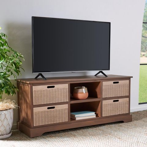 Safavieh Landers 4 Drawer Media Stand - 9934662 | Hsn in Elevate Your Living Room with the Safavieh Theon Media Stand