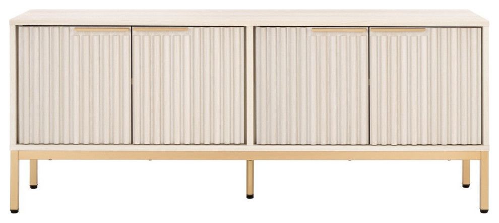 Safavieh Lylia 4 Door Media Stand - Contemporary - Media Storage - By ... with A Closer Look The Craftsmanship of the Safavieh Evane Media Stand