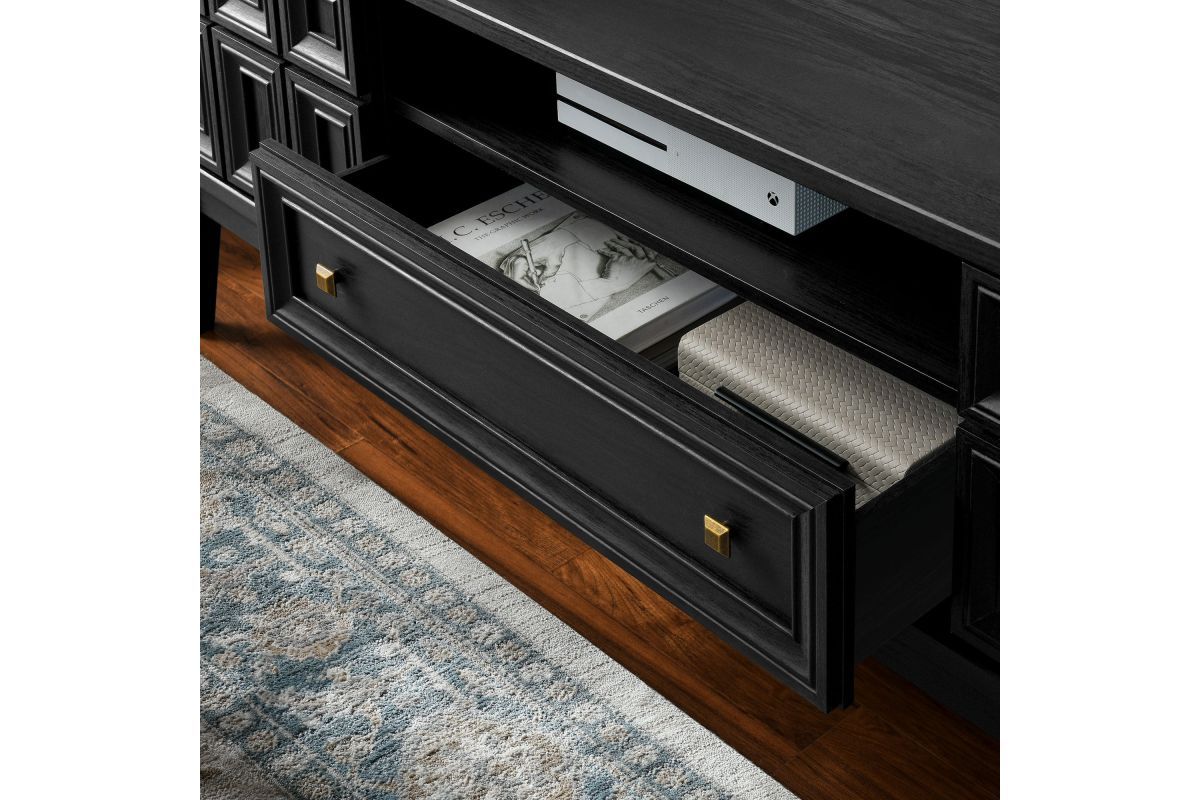 Samos 59&quot; Tv Stand At Gardner White with regard to Samos 59&quot; Tv Stand, Black