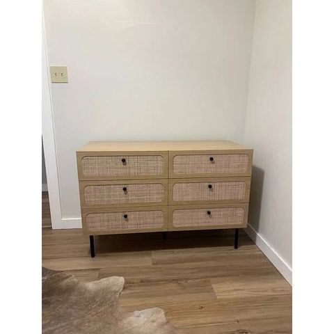 Save 16% • Modway Chaucer 6-Drawer Compact Dresser inside Chaucer 6-Drawer Compact Dresser, Oak