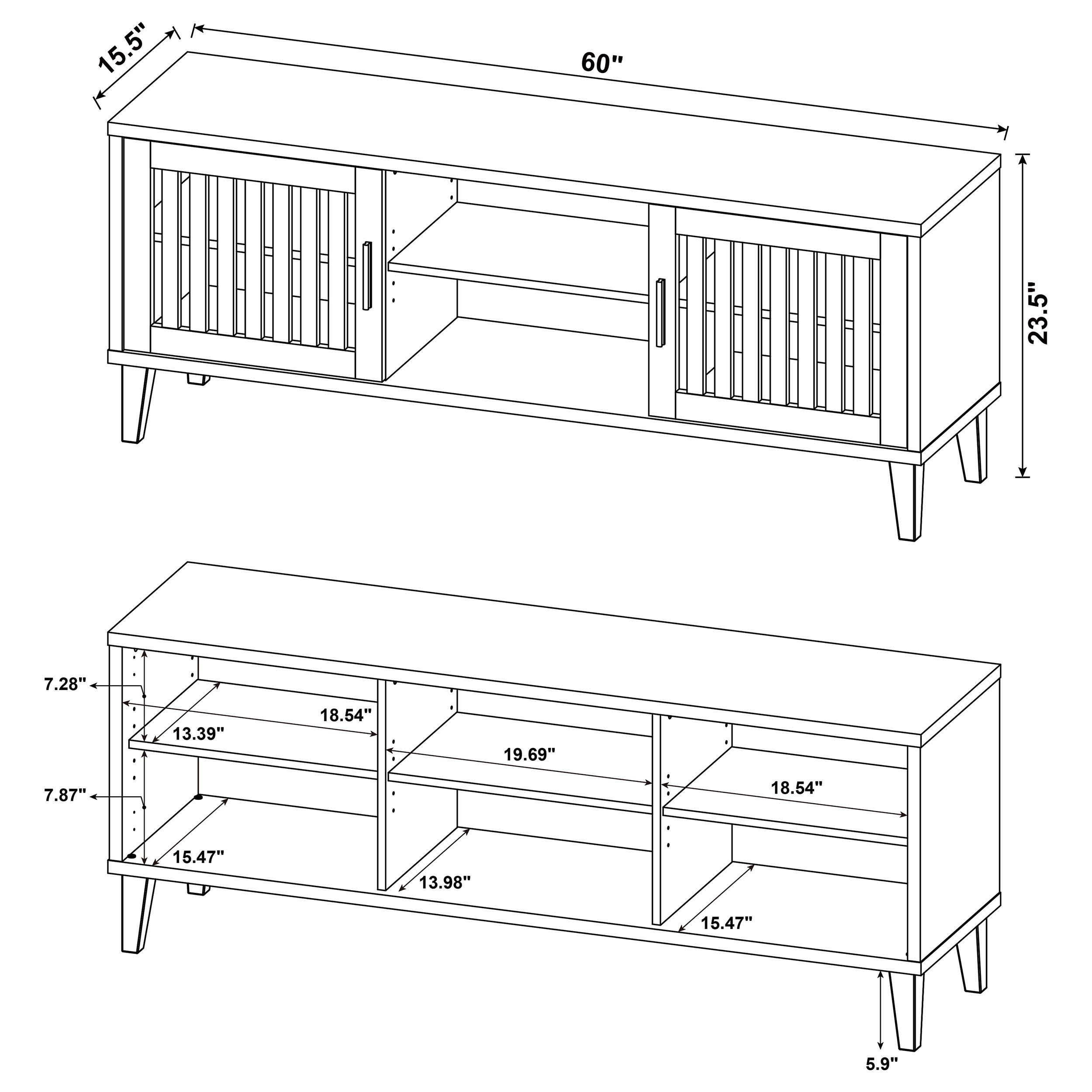 Sedona - 2 Door Engineered Wood Tv Stand - Dark Pine | Tv Stand ... for The Sedona 60&quot; TV Stand Dark Pine Elevating Your Home Entertainment Setup