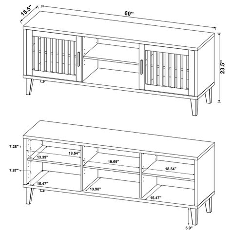 Sedona - 2 Door Engineered Wood Tv Stand - Dark Pine | Tv Stand ... for The Sedona 60" TV Stand Dark Pine Elevating Your Home Entertainment Setup