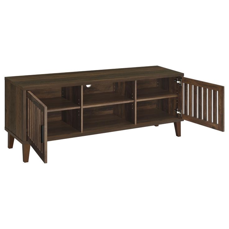 The Sedona 60″ TV Stand Dark Pine Elevating Your Home Entertainment Setup