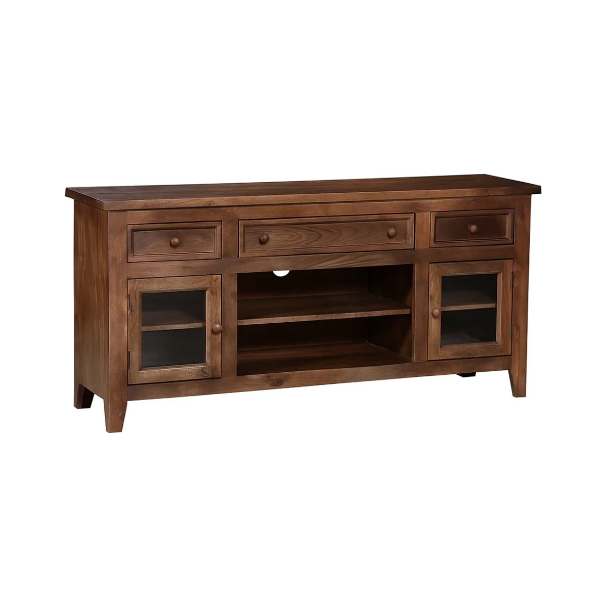 Sedona Modern Solid Wood Tv Cabinet In Teak Finish - Oak And Loom inside Sedona 2-Door Engineered Wood 60&quot; Tv Stand Dark Pine
