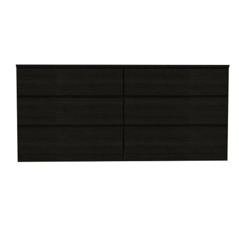 Seul Six Drawer Double Dresser; Superior Top - Walmart.com within Fm Furniture Seul Modern Minimal Six Drawer Double Dresser With Superior Top