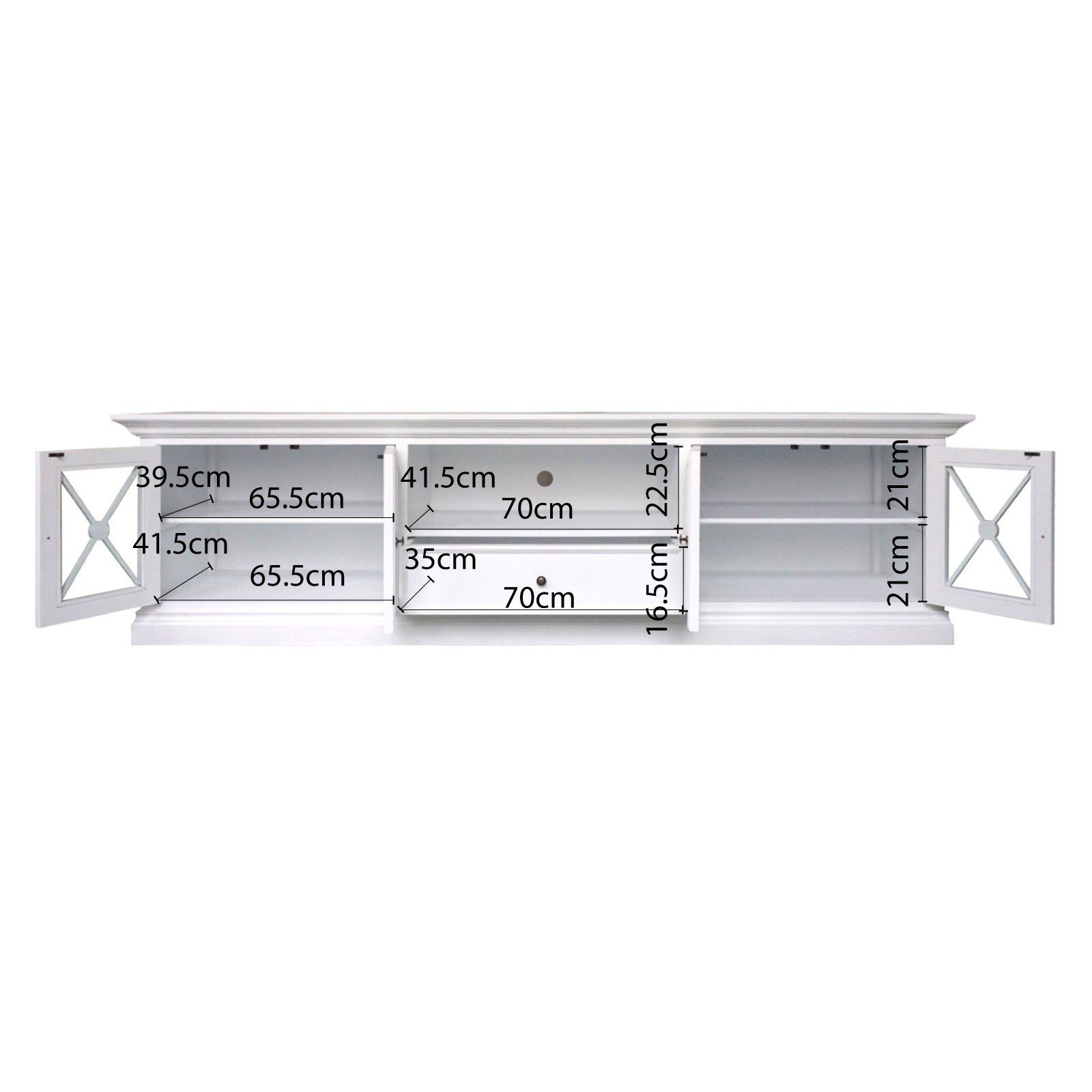 Shop Hamptons Halifax Criss Cross Glass Door Tv Entertainment Unit ... pertaining to Halifax Large Entertainment Unit
