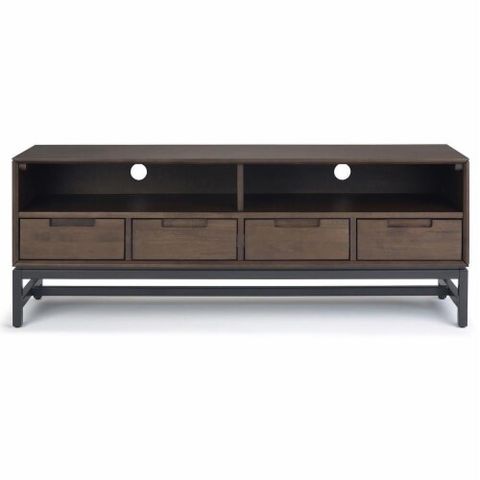 Simpli Home Banting Mid-Century Tv Stand - Walnut, 1 Ct - Fry’s Food Stores intended for Banting Mid Century 72 Inch Wide Tv Stand