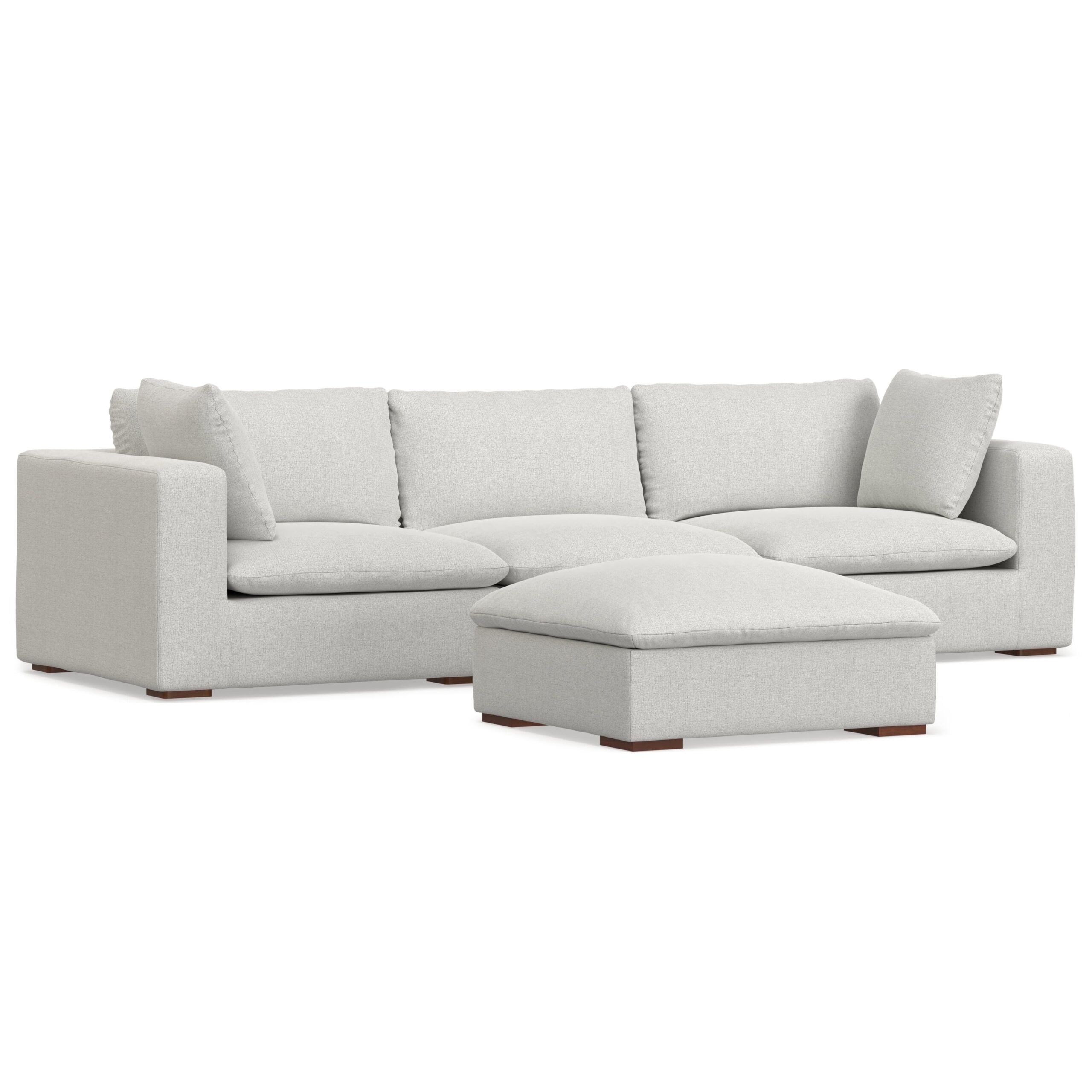 The Enduring Charm of the Jasmine 3-Seater Sofa in Cloud Gray