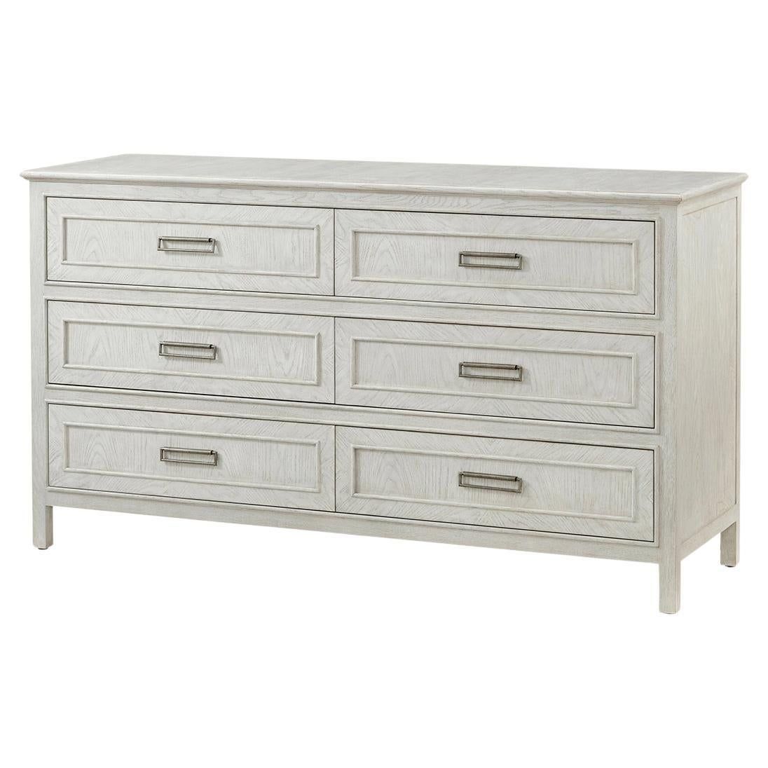 Six Drawer White Oak Dresser For Sale At 1Stdibs in Raphael 6 Drawer Dresser, White