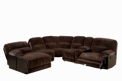 Sofa Recliner Reviews: Microfiber Recliner Sectional Sofa Couch Chaise pertaining to Comfortable Reclining Sofa With Cushioned Microfiber Seat And Soft Arms, Brown