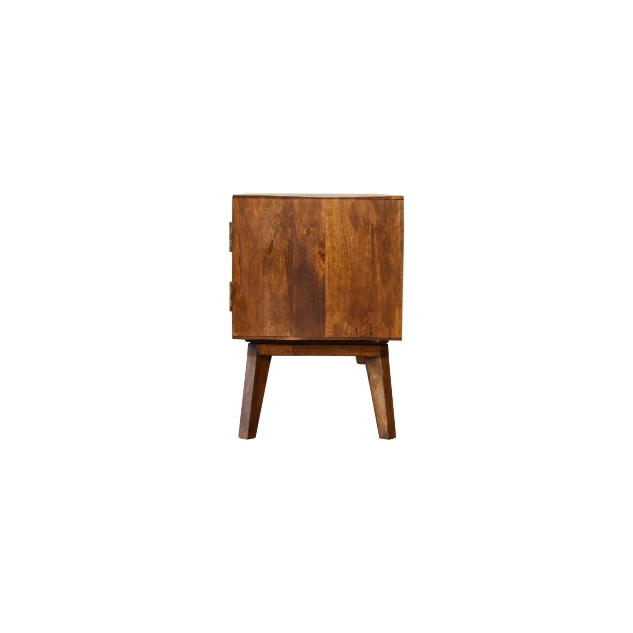 Solid Mango Wood Chestnut Finished Honeycomb Patterned Media Unit ... in Media Unit Elevated Chestnut Solid Mango Wood Artisan Furniture