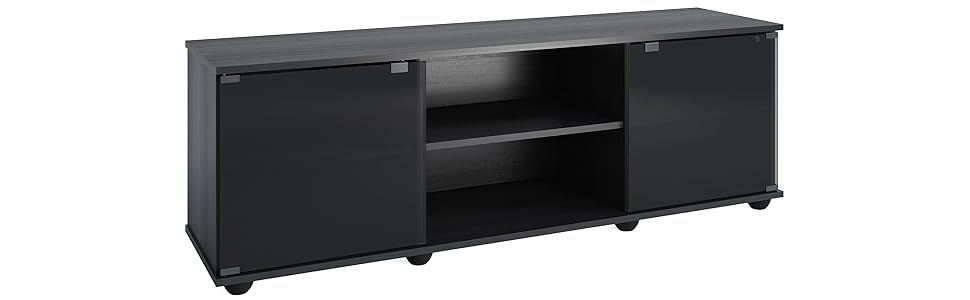 Sonax Fb-2600 Fiji 60-Inch Tv/Component Bench In Ravenwood Black ... with Fiji 60&quot; Tv Component Bench, Ravenwood Black