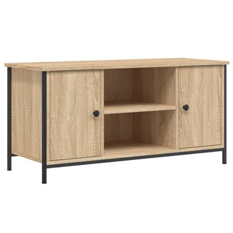 (Sonoma Oak) Vidaxl Tv Cabinet Tv Unit Sideboard Media Unit Side ... throughout Vidaxl Tv Stand Tv Console Sideboard Tv Unit Media Unit Cupboard Black Metal
