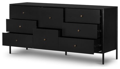 Soto 8 Drawer Dresser-Black - Transitional - Dressers - By Four Hands ... inside Soto 8 Drawer Dresser, Black