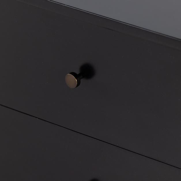 Soto 8 Drawer Dresser In Black (228012-001) By Four Hands inside The craftsmanship behind Soto's black dresser design and functionality