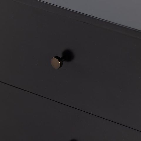 Soto 8 Drawer Dresser In Black (228012-001) By Four Hands inside The craftsmanship behind Soto's black dresser design and functionality