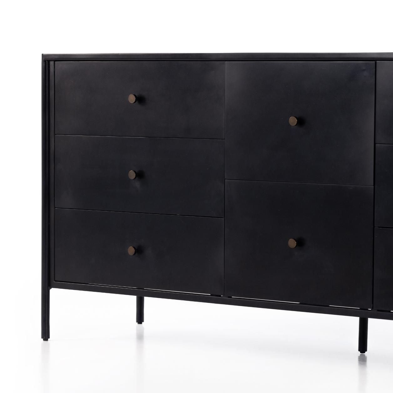 The craftsmanship behind Soto’s black dresser design and functionality
