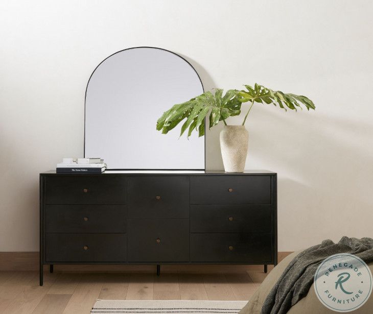 Soto Black 8 Drawer Dresser From Four Hands | Coleman Furniture with Soto 8 Drawer Dresser, Black