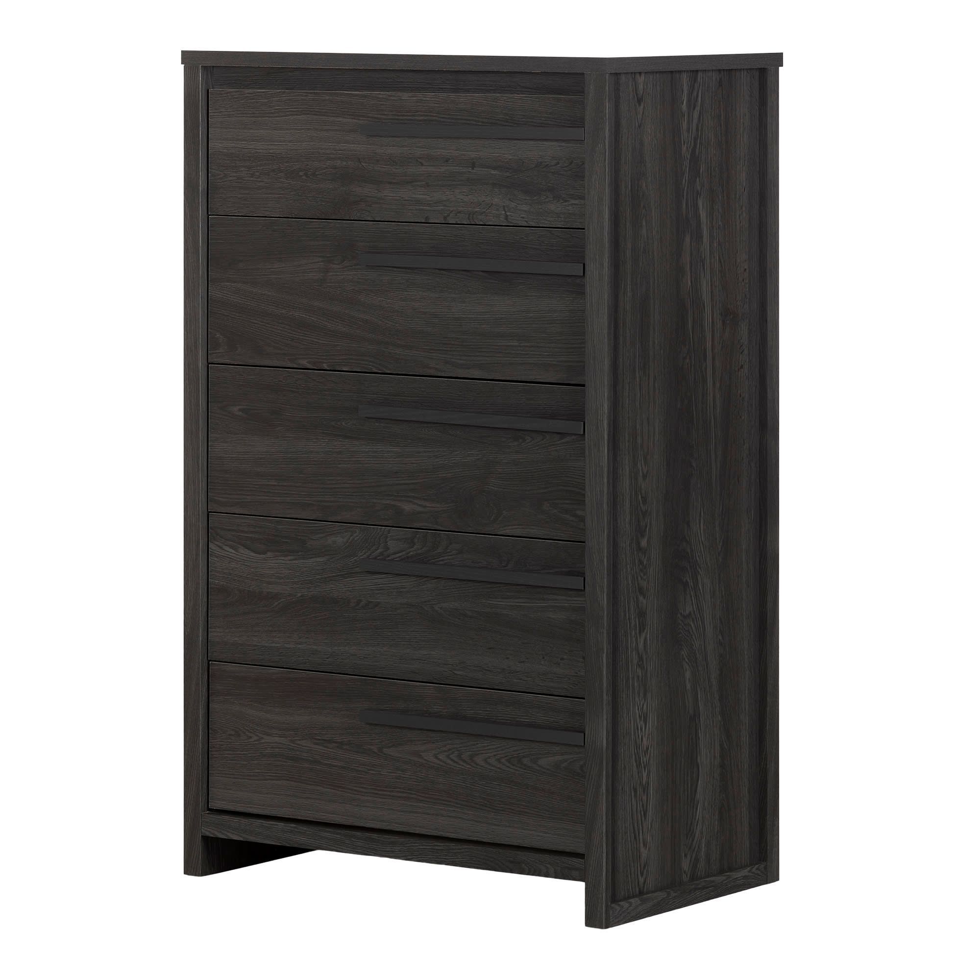 South Shore Tao 5-Drawer Chest | Canadian Tire inside Understanding the South Shore Tao 5 Drawer Chest in Natural Walnut