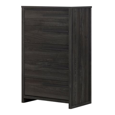 South Shore Tao 5-Drawer Chest | Canadian Tire inside Understanding the South Shore Tao 5 Drawer Chest in Natural Walnut