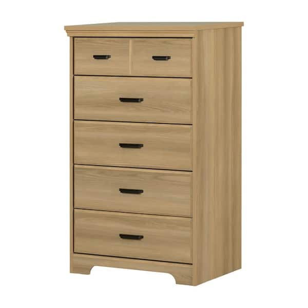 South Shore Versa Natural Ash 29.75 In. 5-Drawers Chest 16423 - The ... within Understanding the South Shore Tao 5 Drawer Chest in Natural Walnut