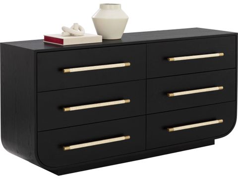 Sunpan Tarrant 67" Wide 6-Drawers Double Dresser | Spn110983 with Craftsmanship Meets Functionality: The Evolution of the Seul Double Dresser