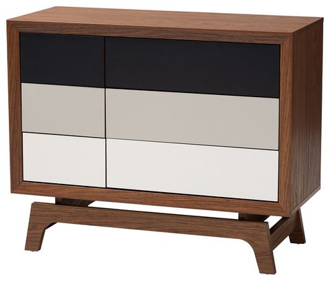 Tabitha Mid-Century Modern Multicolor Wood 6-Drawer Chest - Midcentury ... inside Understanding the Craftsmanship of the Tabitha Mid-Century Modern Multicolor Wood 6-Drawer Chest