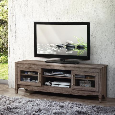 Techni Mobili Gray Driftwood With Shelving And Storage Cabinet Tv Stand ... in Beyond Aesthetics Understanding the Design and Function of the Techni Mobili Gray Driftwood TV Stand