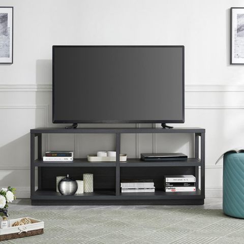 Thalia Rectangular Tv Stand For Tv's Up To 60 In Charcoal Gray ... for Creating visual balance with Thalia's sleek rectangular TV stand design